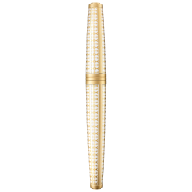 MEISSEN® Porcelain Mascara Rollerball, Geometric gold, H 18,5 cm