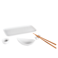 Sushi set, 6-pcs for 1 person, Nova, Cosmopolitan, Wellenspiel, white
