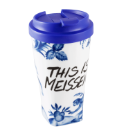 Coffee to go mug with plastic lid, Shape "nova", monkey and sloth, V 0,35 l