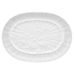 Platter, oval, Shape "Swan Service", white, L 34 cm