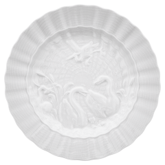 Bread- and Butter Plate, Shape "Swan Service", white, Ø 16,5 cm