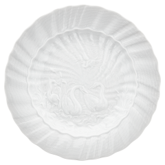 Starter- and Dessert Plate, Shape "Swan Service", white, Ø 20 cm
