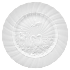 Dinner Plate, Shape "Swan Service", white, ø 28 cm