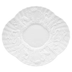 Gourmet Plate, Shape "Swan Service", white, L 30 cm