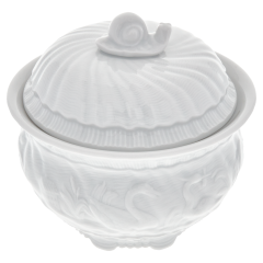 Sugar Bowl, Shape "Swan Service", white, Ø 10,5 cm