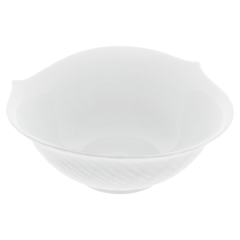 Bowl, Shape "Waves Relief", white, Ø 14,5 cm