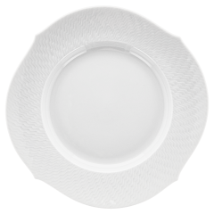Starter- and Dessert Plate, Shape "Waves Relief", Ø 22,5 cm