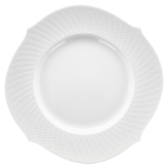 Dinner Plate, Shape "Waves Relief", white, Ø 28,5 cm