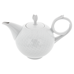 Teapot, Shape "Waves Relief", white, V 1,05 l