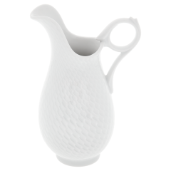 Cream Jug, large, Shape "Waves Relief", white, V 0,3 l