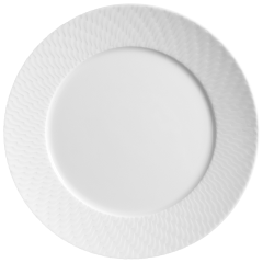Starter und Dessert Plate, Shape "No 41 Waves Relief", white, Ø 22 cm