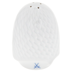 Salt shaker, Shape "Waves Relief", white, H 7 cm