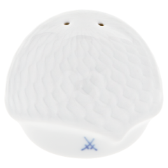 Pepper shaker, Shape "Waves Relief", white, H 4 cm