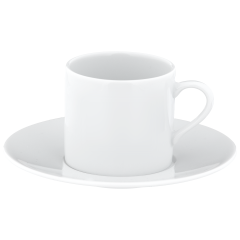 Espresso cup & saucer, form "No 41 Casa", white, V 0,05 l