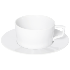 Tea cup & saucer, Shape "No 41", white, V 0,15 l