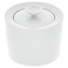 Sugar bowl, Royal Blossom, white, Shape "No 41", H 7,5 cm