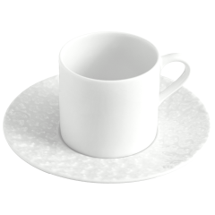 Espresso cup & saucer, Royal Blossom, Shape "No 41", white, V 0,05 l
