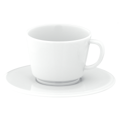 Espresso cup & saucer, Shape "Vitruv", white, V 0,1 l