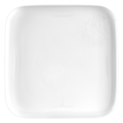 Dinner Plate, small, Shape "nova relief", white, 26 x 26 cm