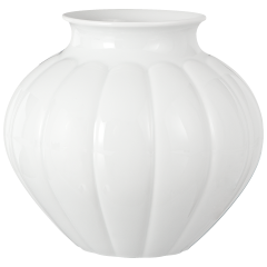 Vase, "Landscape ", medium, white, H 17 cm