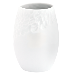 Vase, hand axe series, small, white, H 16 cm