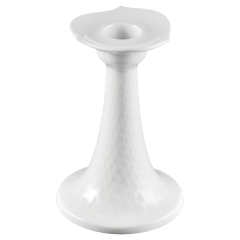 Candlestick, white, H 13 cm