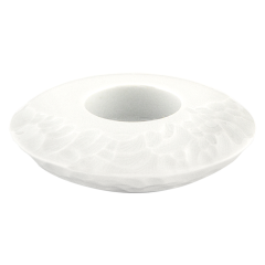 Tealight holder, hand axe series, white, Ø 10,5 cm