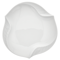 Bowl, Shape "Waves Relief", white, Ø 15,5 cm