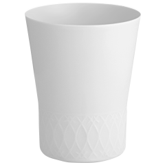 Champagne goblet, swords relief, white, H 10,5 cm