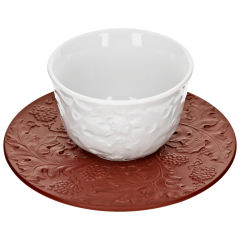 Tea bowl & saucer, white, V 0,05 l