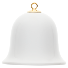 Bell, white, H 5 cm