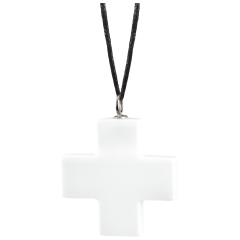 Pendant Crucifix, 750 white gold