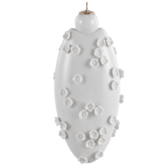 Ellipse, Snowball blossoms, white, H 9,5 cm