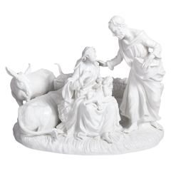 Christ birth, white, H 17,5 cm