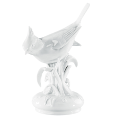 Bird, white, H 16 cm