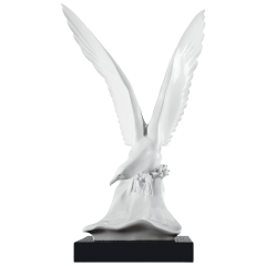 Bird Seagull, white, H 43 cm