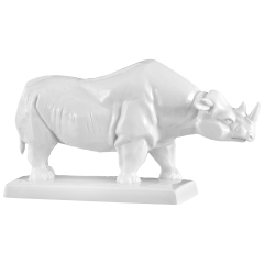 Rhinoceros, white, H 12,5 cm