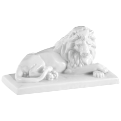 Lion, white, L 16 cm