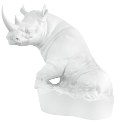 Rhinoceros, white, H 28 cm
