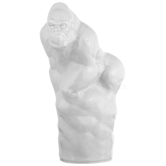 Gorilla, white, H 16,5 cm