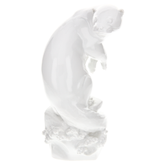 Common otter, white, H 24,5 cm