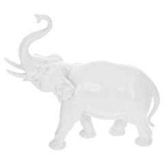 Elephant, white, H 19 cm