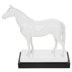 Horse Alchimist, white, H 20 cm
