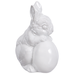Hare Polly, white, H 11 cm