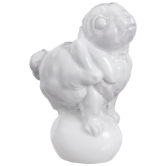 Hare Donna, white, H 12 cm
