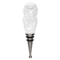 Bottle Stopper, "MEISSEN Bottle Tops", Hear No Evil, white, H 13,5 cm