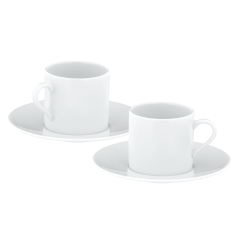 Espresso set, 4-pcs, Shape "No 41 Casa", white