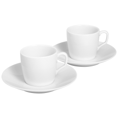 Espresso set, 4-pcs, Shape "MEISSEN® Cosmopolitan", white