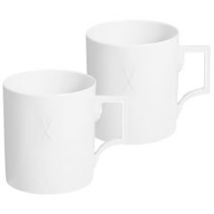 Mug set, 2-pcs, Shape "Berlin", white