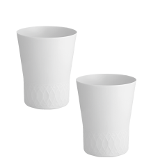 champagne goblet set, 2-pcs, white